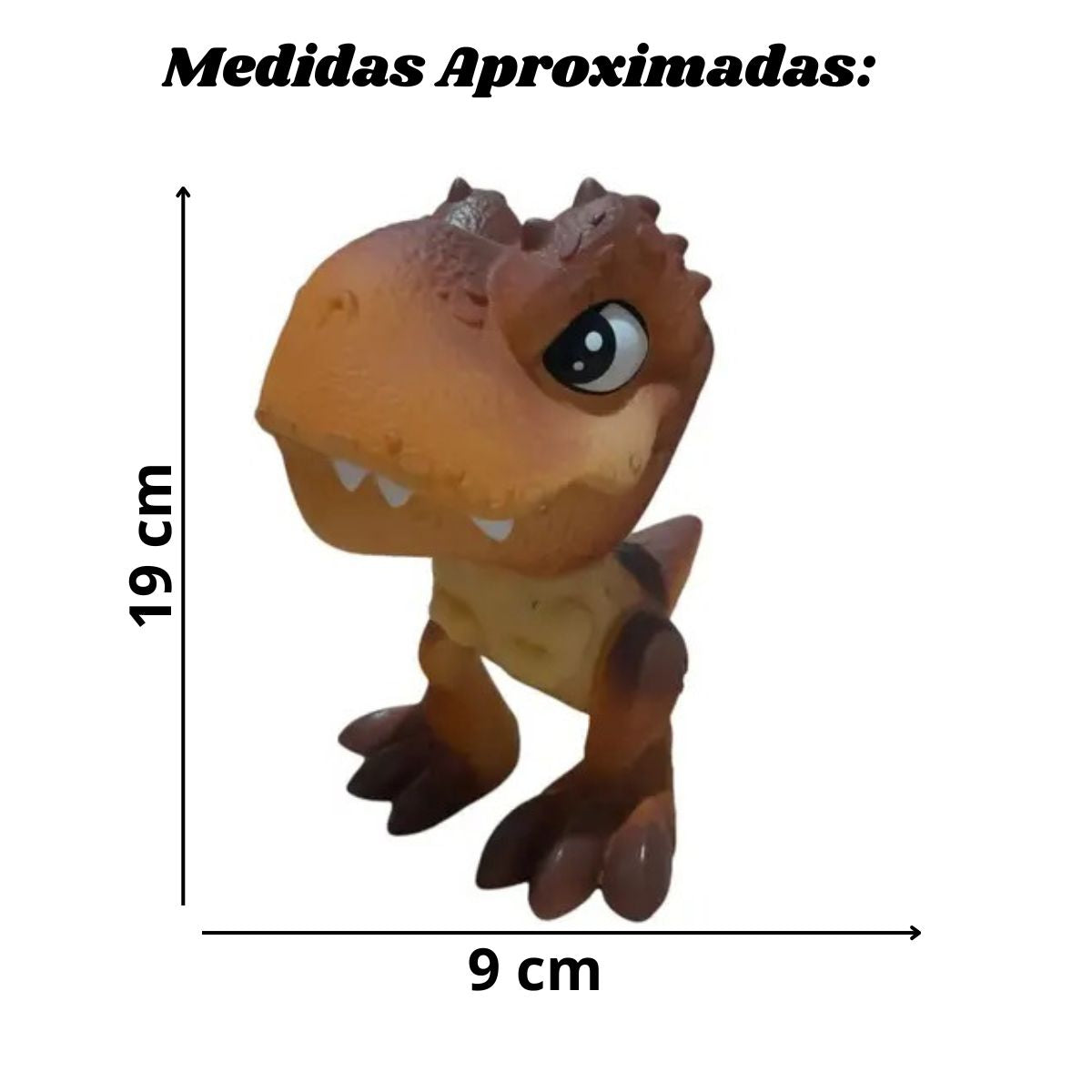 Mini Dino T-rex Marrom Na Casinha Jurassic Word - Pupee Mini Dino T-rex Marrom Na Casinha Jurassic Word - Pupee